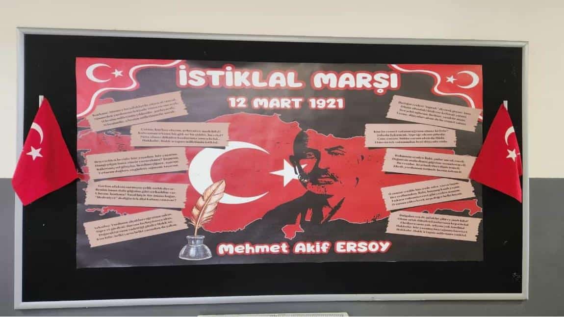 12 Mart İstiklal Marşı'nın Kabulü ve Mehmet Akif Ersoy'u Anma Günü coşkuyla kutlandı.